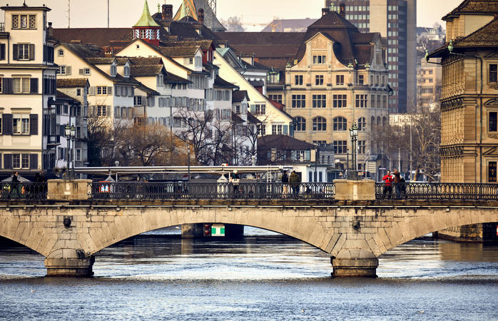 Rathausbrücke, Zurich