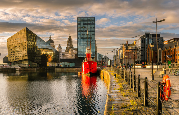 Das historische Hafenviertel von Liverpool