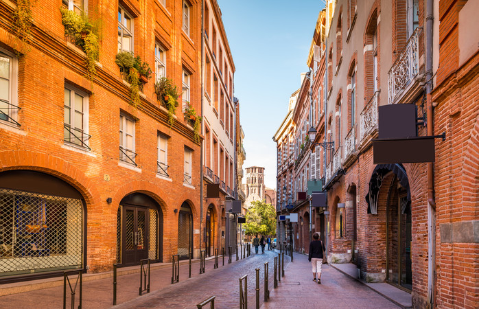 Die charakteristischen Strassen von Toulouse