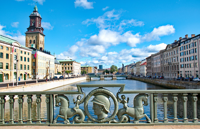 Die Kanäle verbinden das Zentrum Göteborgs mit dem Hafen
